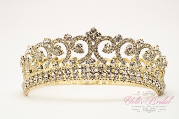 FAST SHIPPING!! Gold Round Crown, Royal Crown, Full Crown  display picture 2