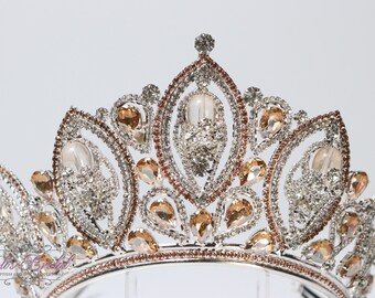 FAST SHIPPING! Silver Sparkling Tiara, Crystal Tiara, Wedding Tiara, Crown, Princess Tiara, Quinceañera, Sweet 16 Tiara, Bridal Tiara