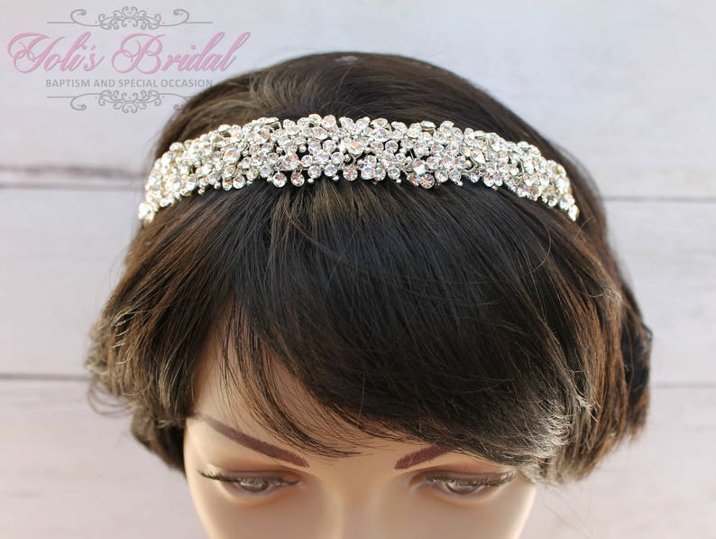 FAST SHIPPING Swarovski Headband Bridal Tiara Bridal Hair image 4
