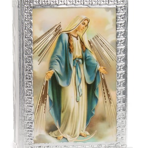 SCHNELLER VERSAND!! Wunderschöne Bibel, Unsere Dame der Gnade, Kommunion Bibel, Hochzeitsgeschenk, Konfirmation Bibel, Spanische Bibel, Biblia, Hochzeit