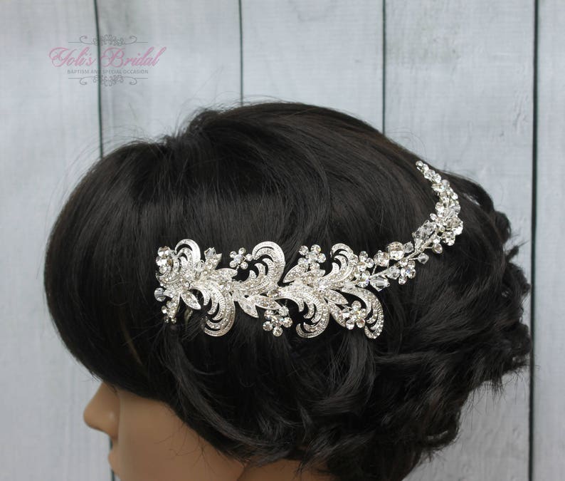 FAST SHIPPING Bridal Hair Comb, Wedding Hair Comb, Crystal Hair Comb, Swarovski Hair Comb, Headpiece, Crystal Headpiece, Bridal Headpiece image 5