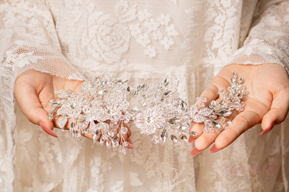 Tiara Da Sposa Bling Corone Di Strass Matrimonio, Anniversario, Compleanno, Festa Da 9,58 € | DHgate - Foto 8