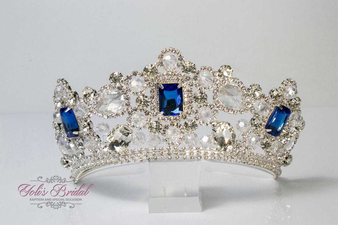 Tiara Square FAST SHIPPING!!! Beautiful Silver Girl Sparkling Tiara, Gorgeous Square ...