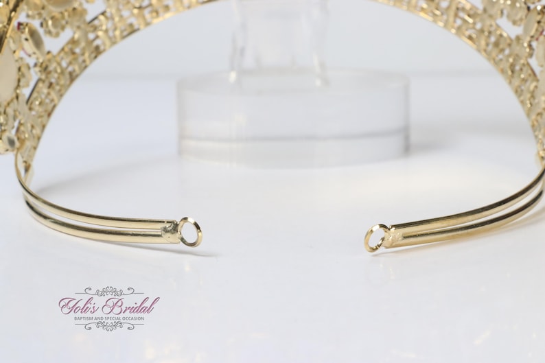 FAST SHIPPING!! Gold With Red Stones Crown, Gold Tiara — free download