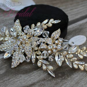 FAST SHIPPING Bridal Hair Comb, Wedding Hair Comb, Crystal Hair Comb, Swarovski Hair Comb, Headpiece, Crystal Headpiece, Bridal Headpiece image 2