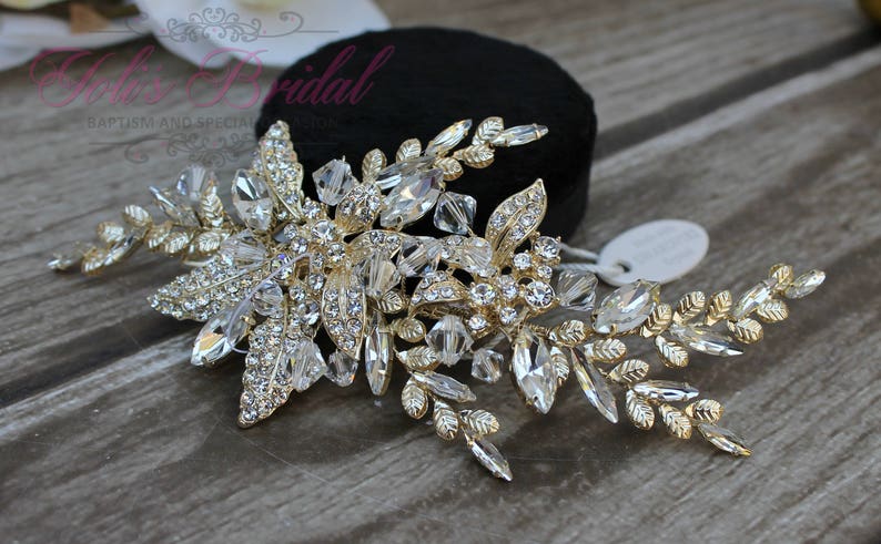 FAST SHIPPING Bridal Hair Comb, Wedding Hair Comb, Crystal Hair Comb, Swarovski Hair Comb, Headpiece, Crystal Headpiece, Bridal Headpiece image 2