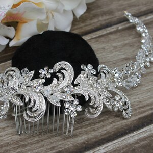 FAST SHIPPING Bridal Hair Comb, Wedding Hair Comb, Crystal Hair Comb, Swarovski Hair Comb, Headpiece, Crystal Headpiece, Bridal Headpiece image 2