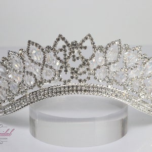 Fast Shipping! Silver XV Tiara, Crystal Tiara, Quinceañera Tiara, XV Tiara, XV Silver Tiara, Quinceañera Silver Tiara