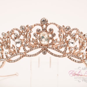 FAST Shipping!!!  Swarovski Tiara, Rose Gold Sparkle Swarovski Tiara