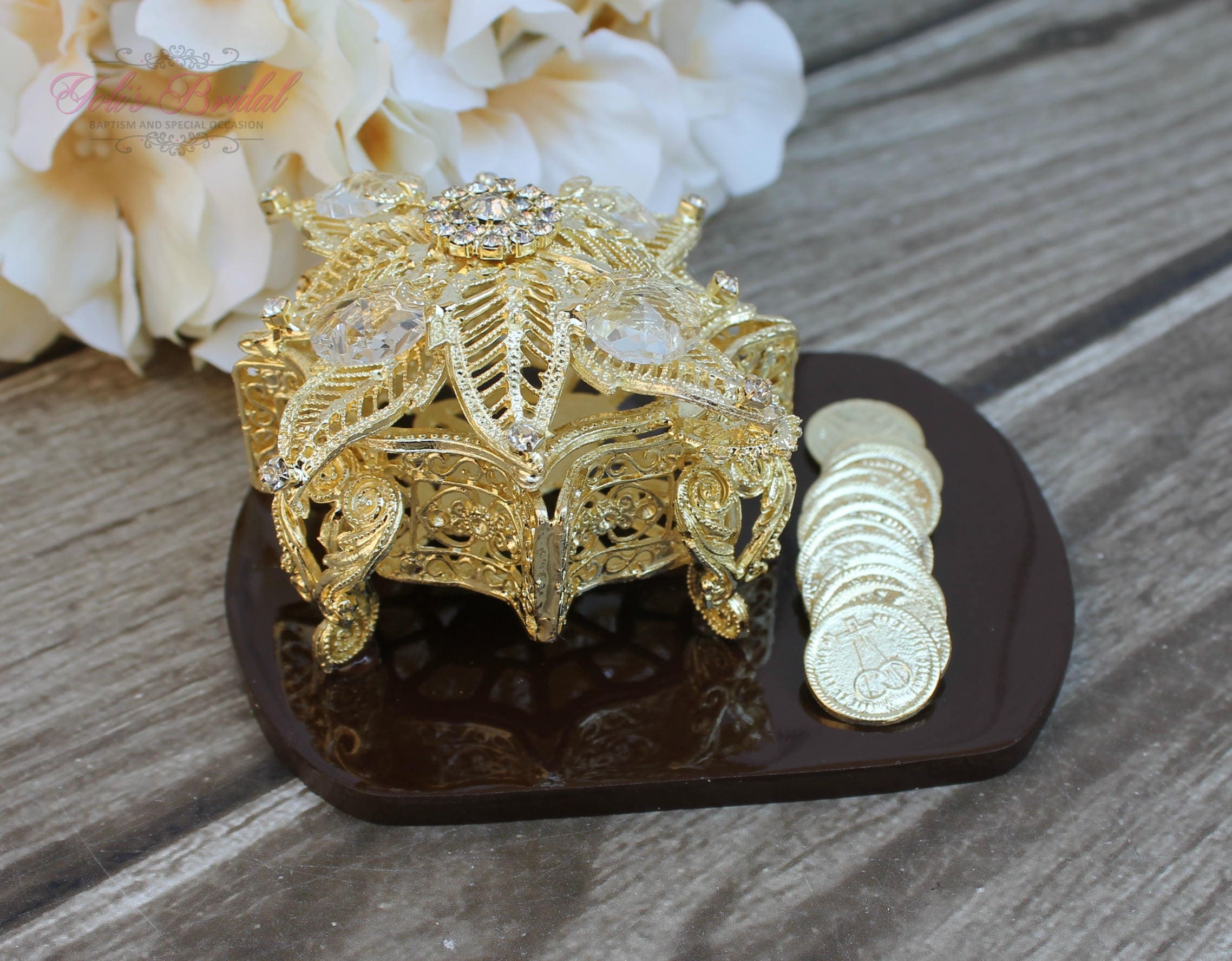 Arras Rings NEW!! Silver or Gold Wedding Arras, Ring Box, Arras De Boda, Unity ...