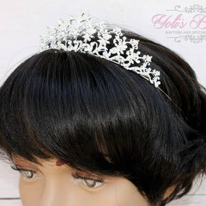 FAST Shipping Swarovski Tiara, CristalTiara, Wedding Tiara, Crown, Princess Tiara, Quinceañera, Cristal Headpiece image 5