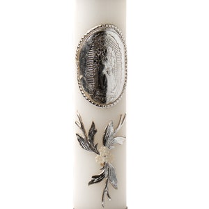 FAST SHIPPING!! Beautiful Our lady of Guadalupe Candle for any occasion, Christening Candle, Baptism Candle, Communion Candle, Confirmation