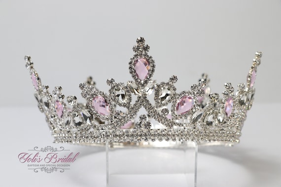 FAST SHIPPING!!! Beautiful Sparkling Silver With Pink Stone  display picture 2