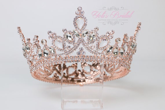 FAST SHIPPING!!! Rose Gold Round Crown, Royal Crown, Full 