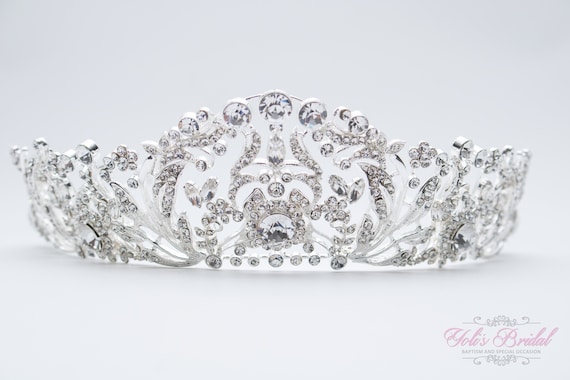 FAST Shipping!!! Silver Swarovski Bride Tiara, Crystal Tiara  display picture 1