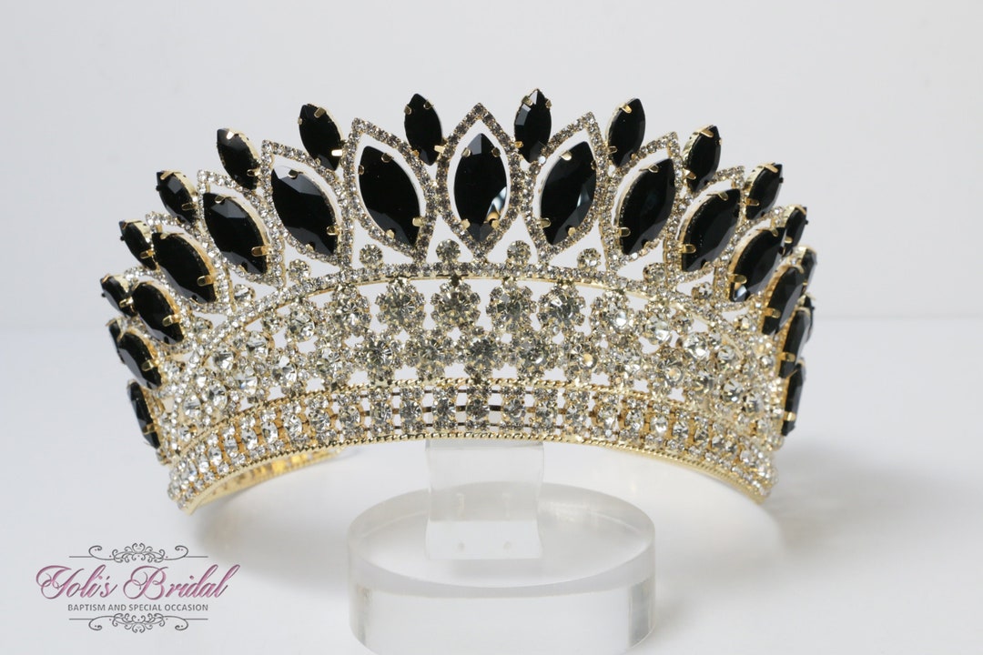 Zombie Tiara With Black Heart Stone main image 0