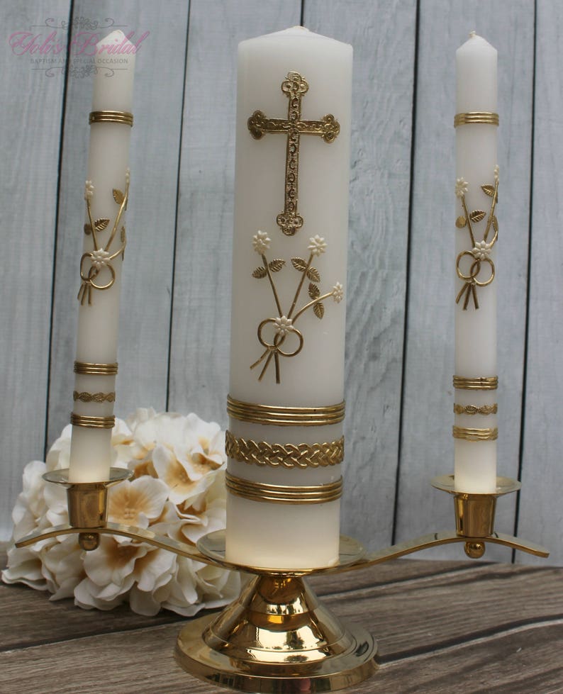 FAST SHIPPING Wedding Unity Candle Set with or without the image 1