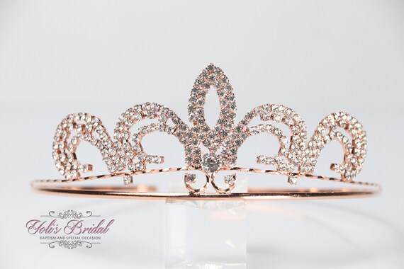 FAST SHIPPING!!! Rose Gold Girl Tiara, Gorgeous Rose Gold 