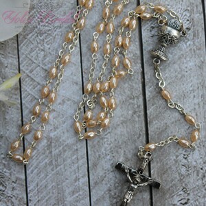 SALE*SALE!! Handcrafted Beautiful First Communion Rosary, Communion Rosary, Confirmation Rosary, Rosary Gift, First Communion Gif