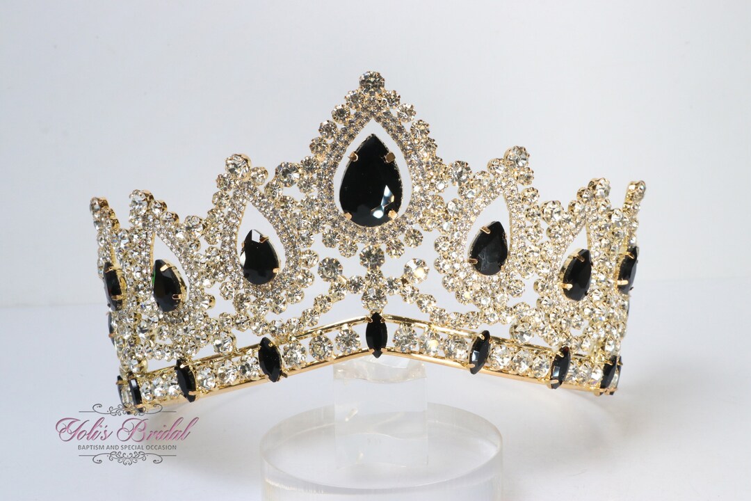 Zombie Tiara With Black Heart Stone
