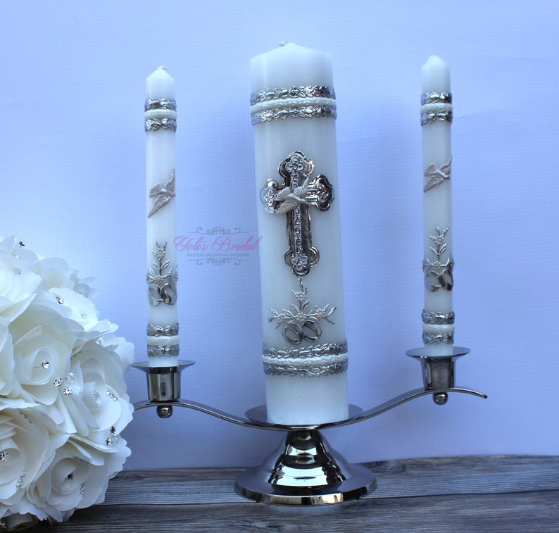 Wedding Unity Candle Set With or Without the Candle Holder Etsy