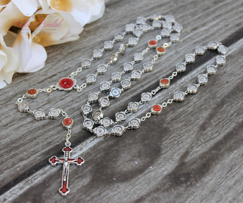 SALESALE Handcrafted Beautiful Confirmation Rosary, Confirmation Rosary, Rosary Gift, Confirmation Gift, Confirmation Day image 3