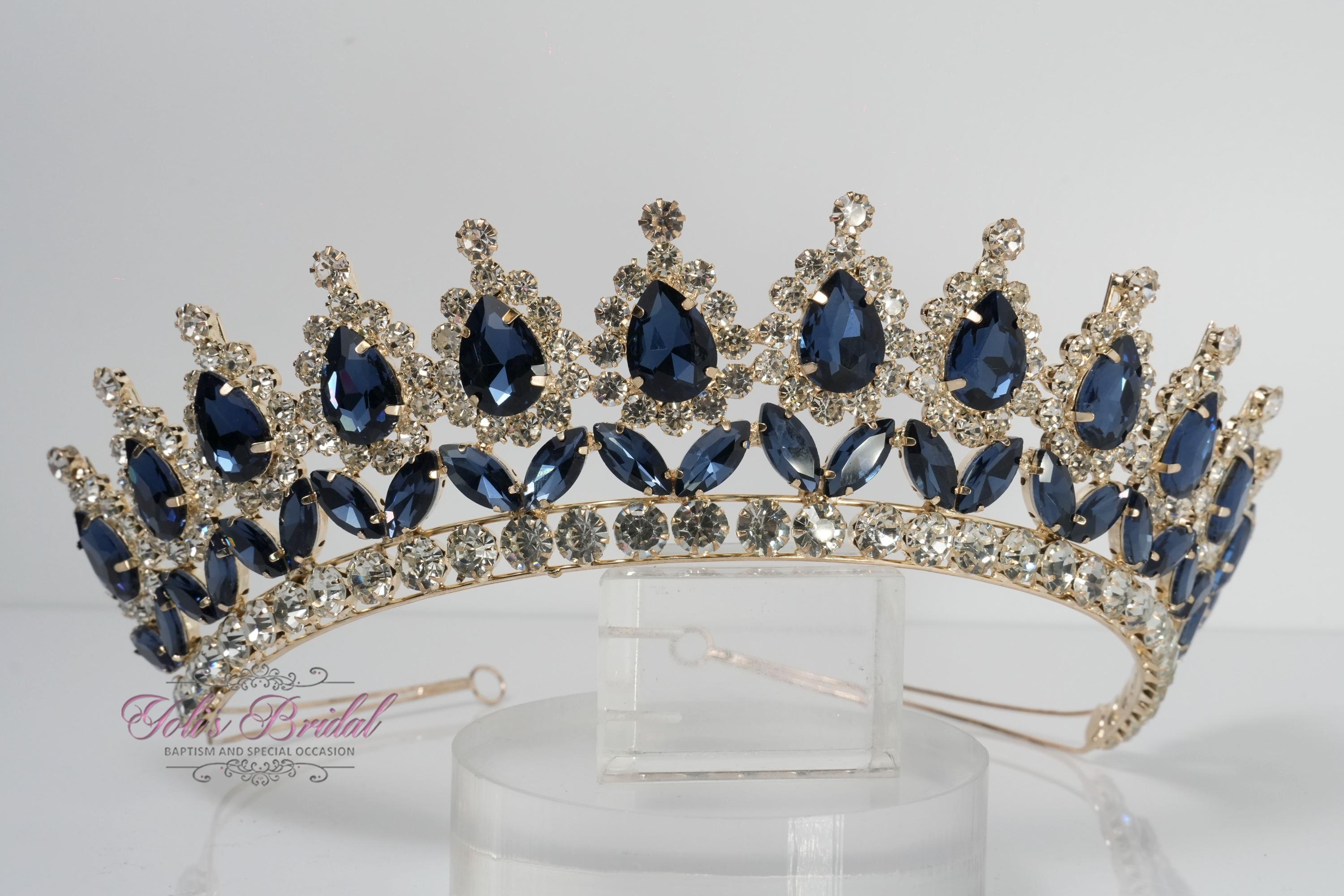 Tiara Blue Flowers - Etsy
