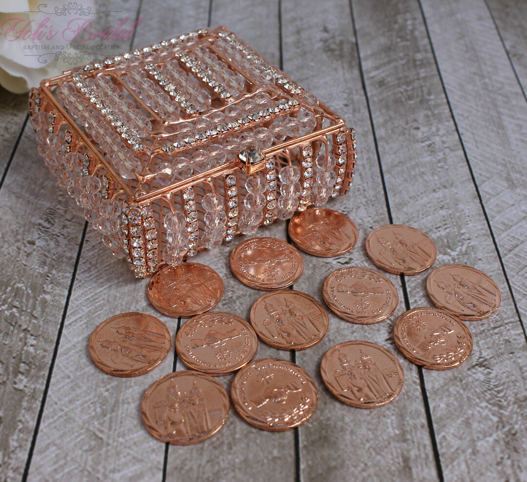 FAST SHIPPING!! Beautiful Sparkling Rose Gold Bridal Arras, Gorgeous ...