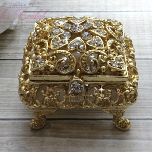 Beautiful Swarovski Crystal Ring Box image 1