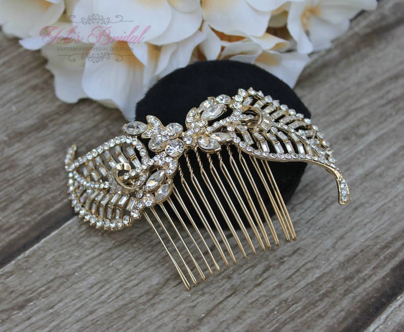 FAST SHIPPING Bridal Hair Comb, Wedding Hair Comb, Crystal Hair Comb, Swarovski Hair Comb, Headpiece, Crystal Headpiece, Bridal Headpiece image 2