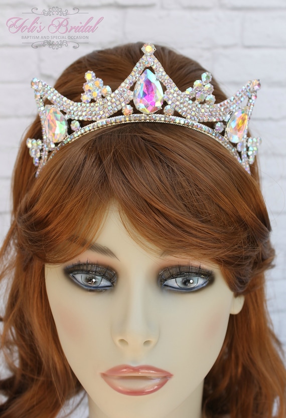 FAST SHIPPING! Silver Sparkling Tiara, Crystal Tiara  display picture 1