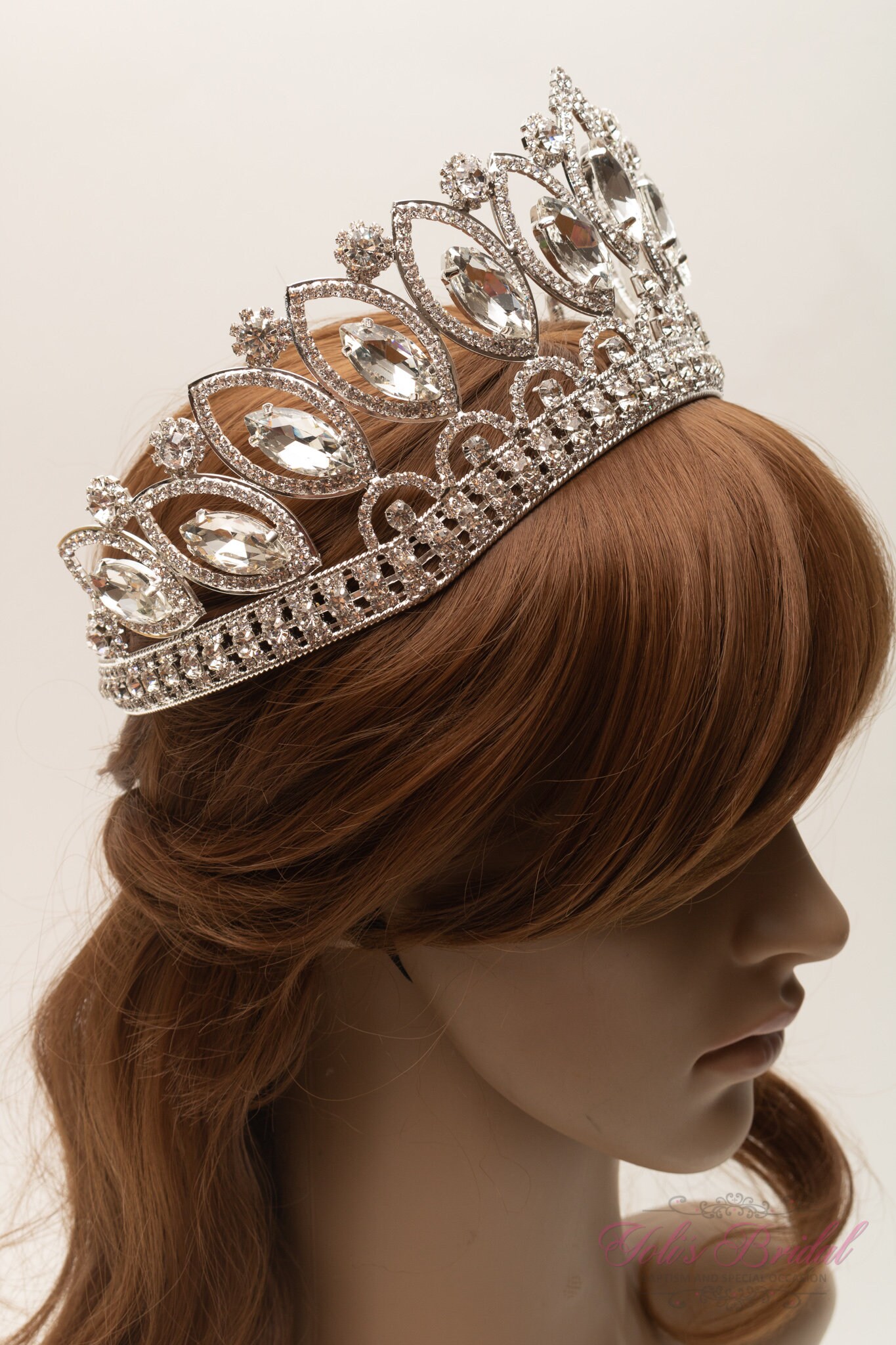 ENVIO Rápido Tiara Brillante de Plata Tiara de Cristal | Etsy