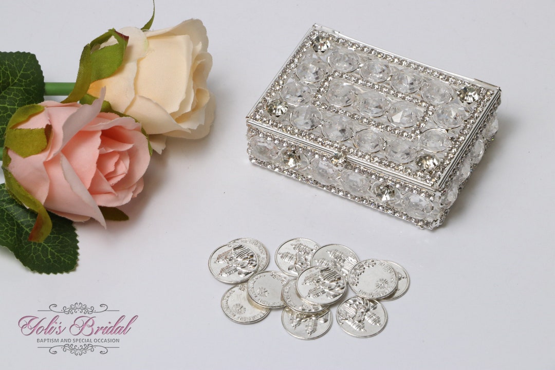 Silver Prom Box FAST SHIPPING!! Beautiful Sparkling Silver Arras, Crystal Silver ...