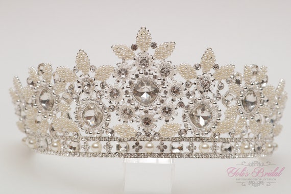 FAST Shipping!!! Silver Antique Rhinestone Bride Tiara  display picture 3