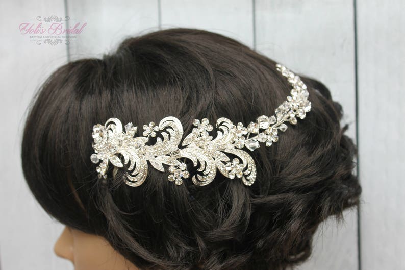 FAST SHIPPING Bridal Hair Comb, Wedding Hair Comb, Crystal Hair Comb, Swarovski Hair Comb, Headpiece, Crystal Headpiece, Bridal Headpiece image 7