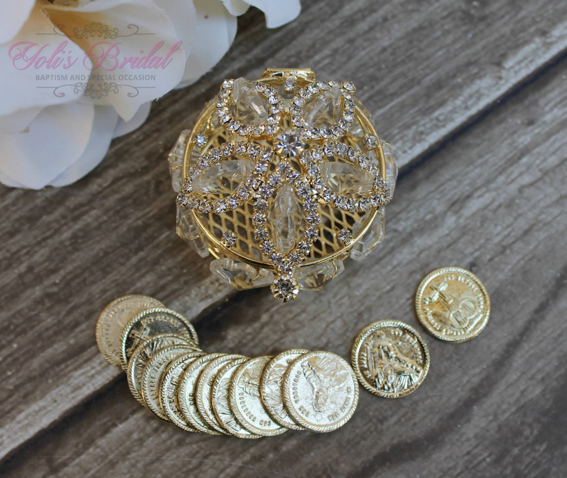 NEW Silver or Gold Wedding Arras Ring Box Arras de Boda Etsy