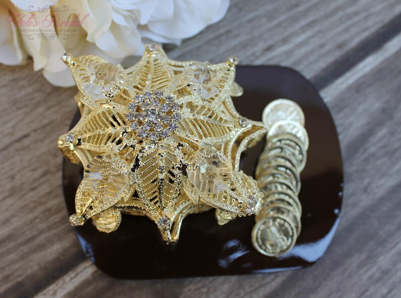 Arras Rings NEW!! Silver or Gold Wedding Arras, Ring Box, Arras De Boda, Unity ...