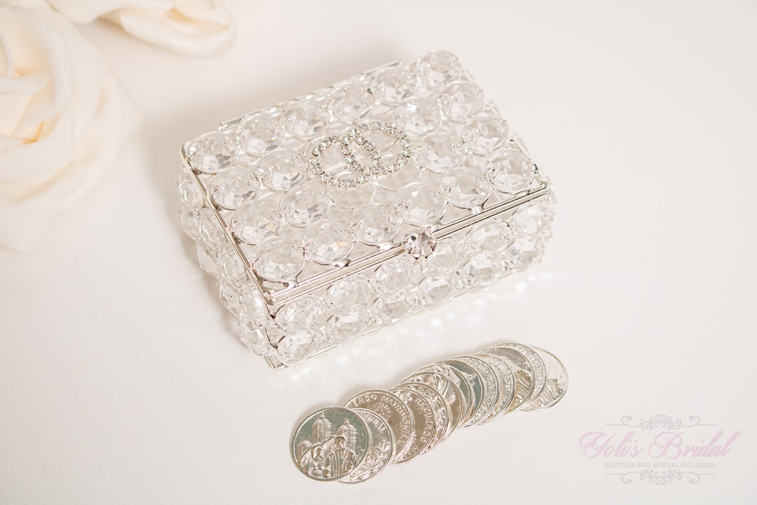 FAST SHIPPING Beautiful Sparkling Silver Bridal Arras, Gorgeous Crystal ...