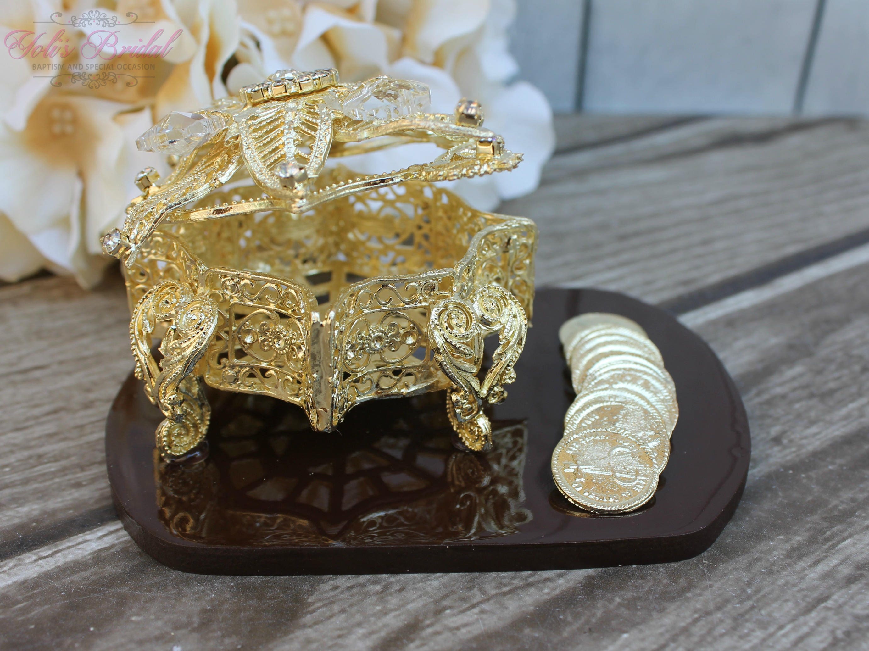 Arras Rings NEW!! Silver or Gold Wedding Arras, Ring Box, Arras De Boda, Unity ...