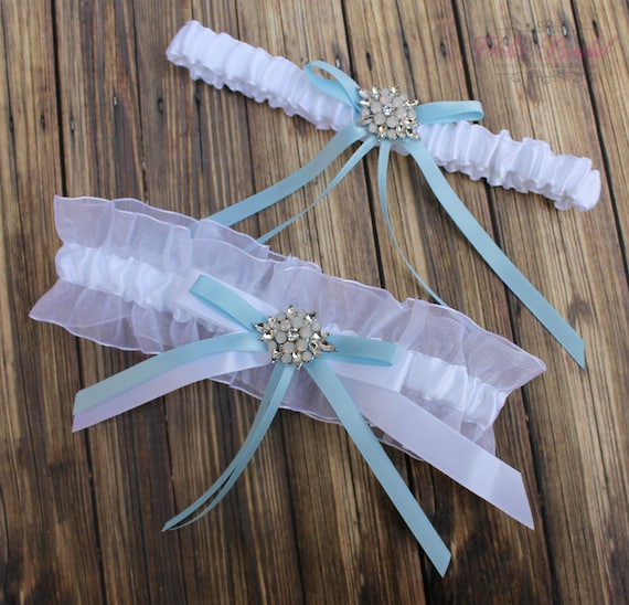 FAST Shipping!! Beautiful White Wedding Garter Set, Bridal Garter Set, Opal  Garter, Opal Garter Set, Toss Garter, Tossing Garter - Etsy