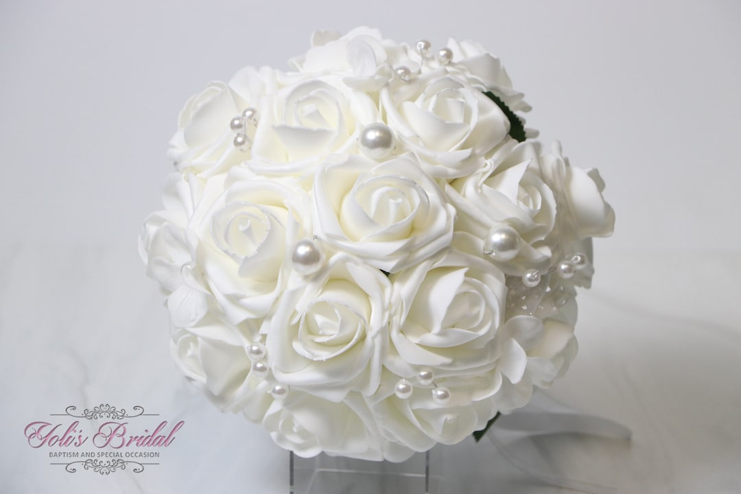 Fast Shipping Foam Rose Bouquet, Wedding Bouquet, Bridal Bouquet, Rose