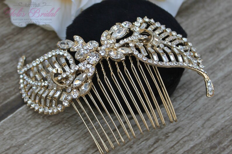 FAST SHIPPING Bridal Hair Comb, Wedding Hair Comb, Crystal Hair Comb, Swarovski Hair Comb, Headpiece, Crystal Headpiece, Bridal Headpiece image 3