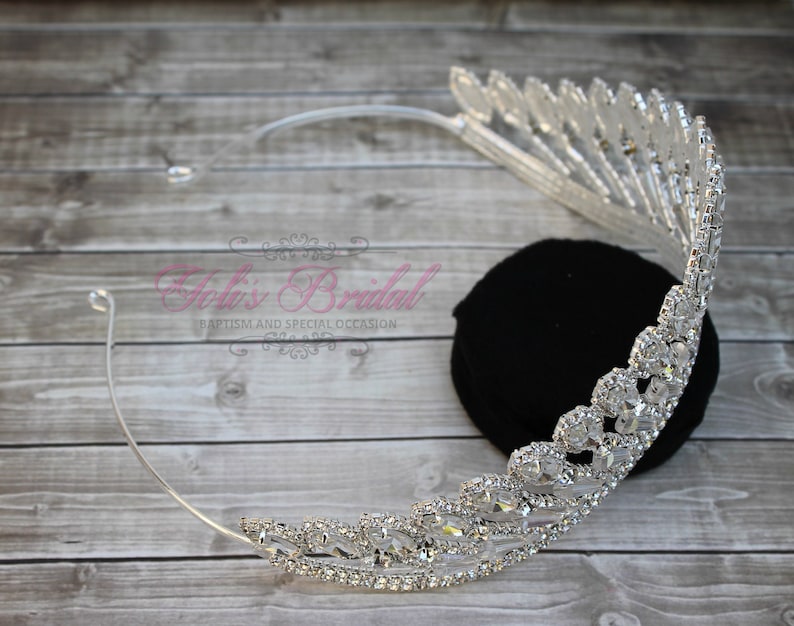 Wedding Tiara Bridal Tiara Crystal Tiara Silver Sparkling Tiara Quincea\u00f1era Crown FAST SHIPPING Sweet 16 Tiara Princess Tiara