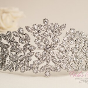 FAST Shipping!!! Silver Zirconia Tiara, Cristal Tiara ,Wedding Tiara ,Crown, Princess Tiara, Quinceañera, Cristal Headpiece.