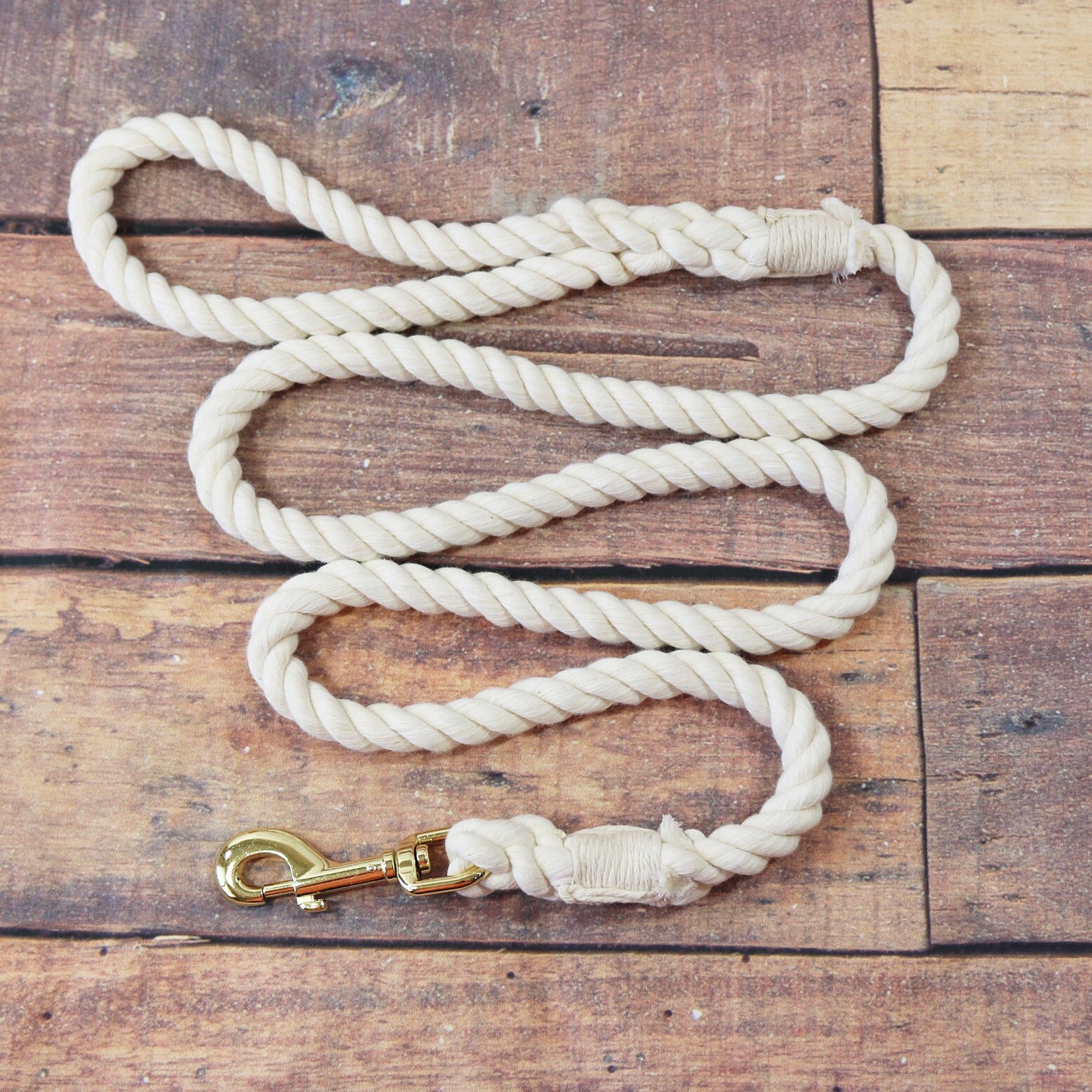 Plain Cotton Rope Dog Leash Natural Soft Cotton Leash Great Etsy