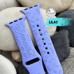 Vet Tech Watch Band Silicone That Is Laser Engraved And Compatible Series 1-9 SE Sizes 38-49 MM