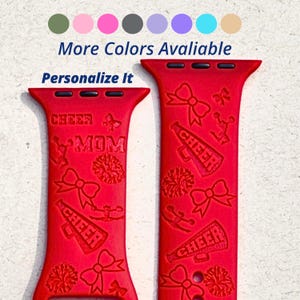 Cheer Mom Personalized Apple Watch Band: Cheerleader Gift