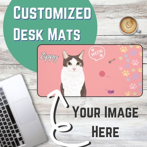 Pink Corgi Desk Mat