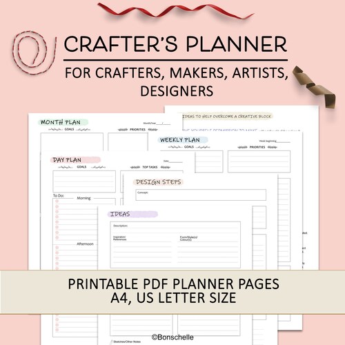 Creatives Planner Printable Planner Page Inserts for - Etsy