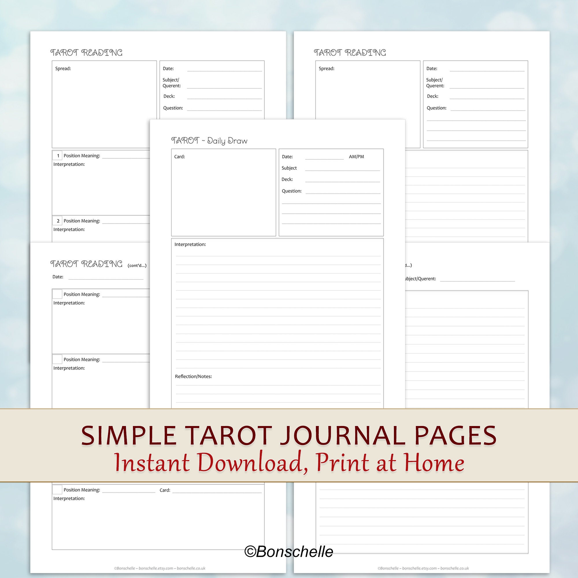 How I Use My Tarot Journal